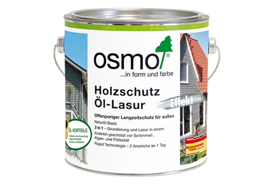 Osmo Holzschutz ÖL-Lasur | 0,750 Liter, Silbereffekte