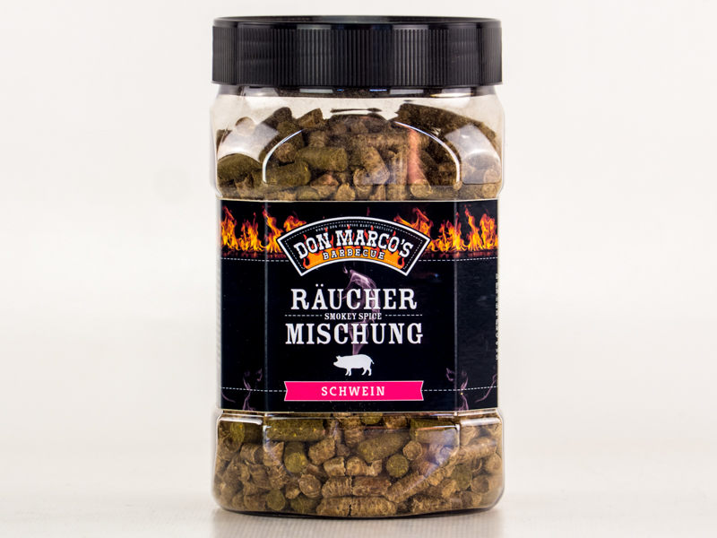 Smokey Spice Schwein - Räucherpellet Mischung - 450g Dose