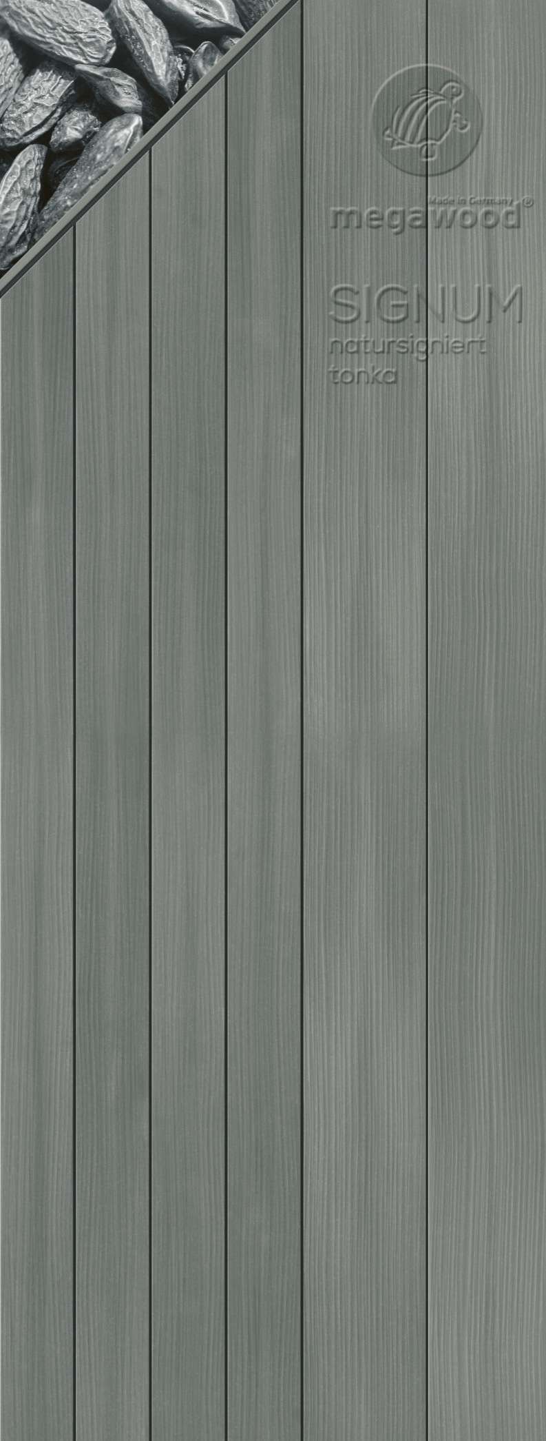 Terrassendiele SIGNUM von Megawood | Barfußdiele | 21 x 145 mm | Tonka